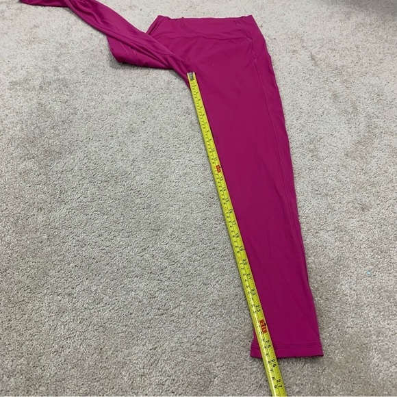 Alphalete fuchsia raspberry pink high waisted gym yoga leggings Sz XS/S - Picture 10 of 11